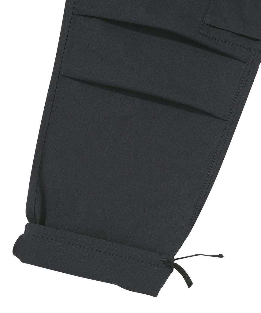 Syupeodeulai Cargo Parachute Pants Black