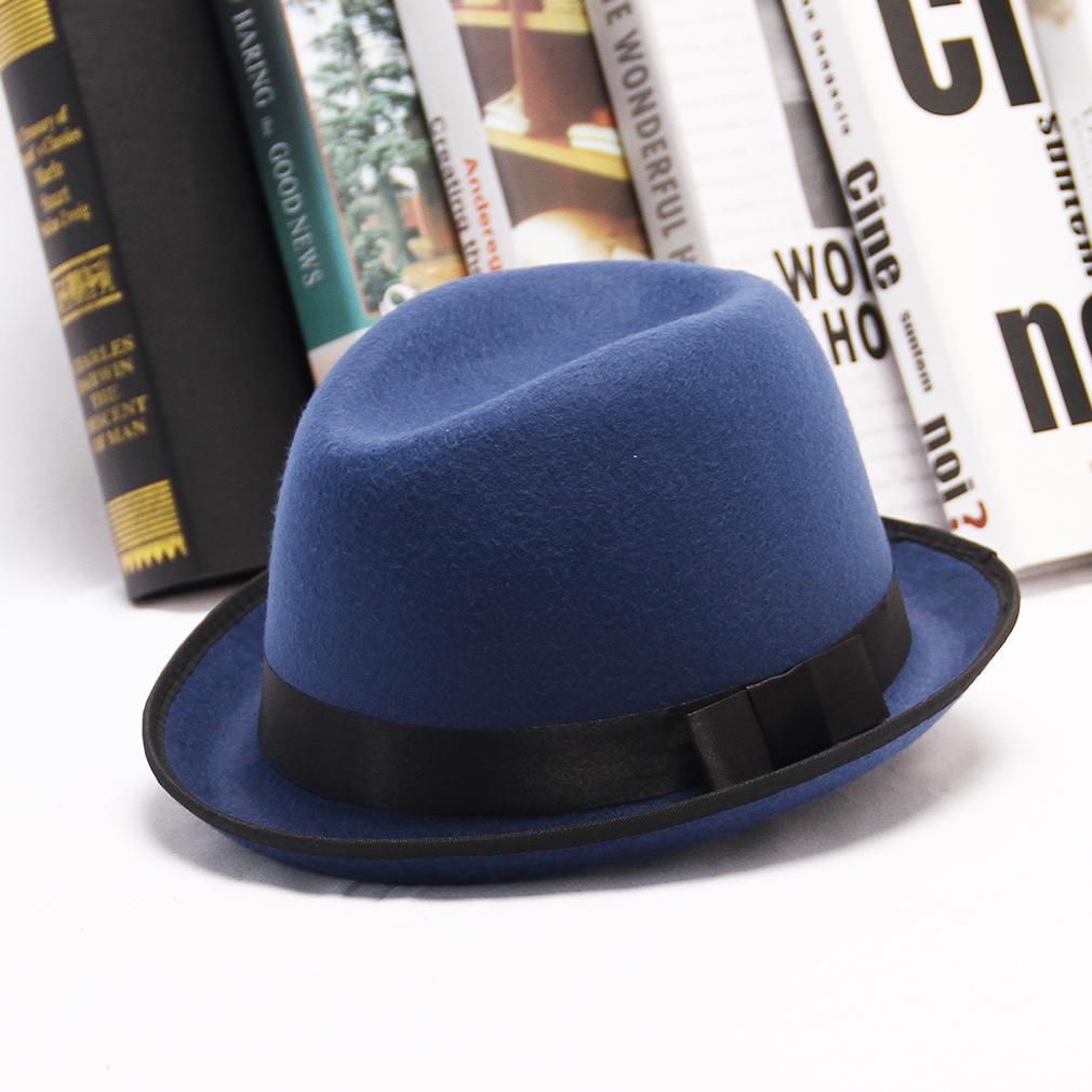 Women Men Fashion Felt Jazz Hat Wide 