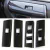 1 Set Car Interior Window Lift Switch Panel Cover Trim Fit for Toyota 4Runner SUV 2010-2018  Black Carbon Fiber Style ABS
