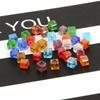2-8mm Mixed Color Square Glass Crystal Beads for Handmade DIY Jewelry and Necklaces