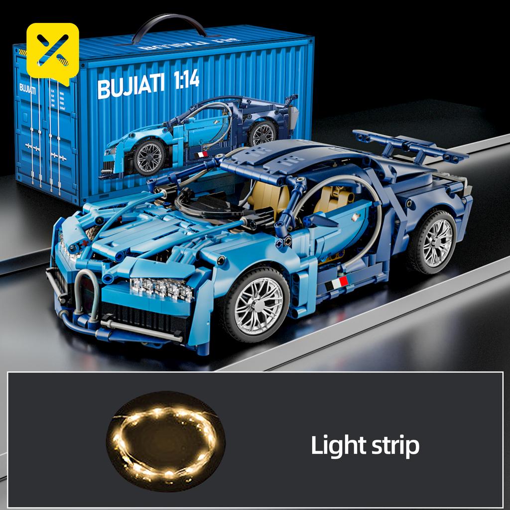 ToylinX 1:14 Supercar Baustein Spielzeug Optionale Power Group 14+ Technologie Design Weihnachtsgeschenk für Erwachsene und Kinder Mit Box