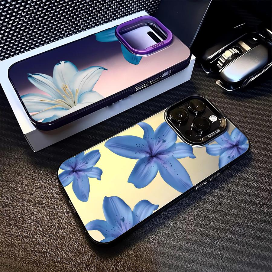 Cartoon Flower Pattern Phone Cover Case for iPhone 17 Pro Max 16 13 12 Pro 14 Plus 15 Air 11