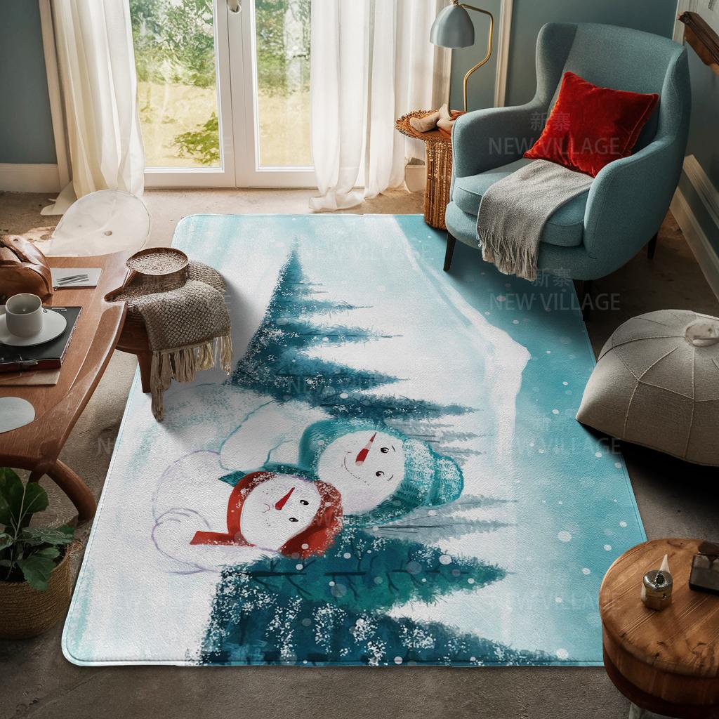 Koberec ke vchodu do domu Rohožka ke dveřím do domu Obývací pokoj Vana Koupelna Protiskluzové koberce s absorpcí vody vana Veselé Vánoce zima