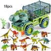 Dinosaur Triceratops Trucks Tyrannosaurus Figure Monster Excavators Engineering
