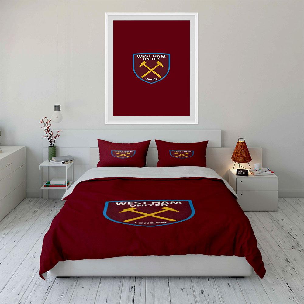 Martelli incrociati, "West Ham." Set lenzuola Set copripiumino Copripiumini Federe(1*Copripiumino 2*Federe senza imbottitura piumone)