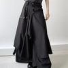Moda Autunnale Pantaloni Pantaloni a Gamba Larga Casual Morbidi Pantaloni All-Match Pantaloni da Donna con Bottoni
