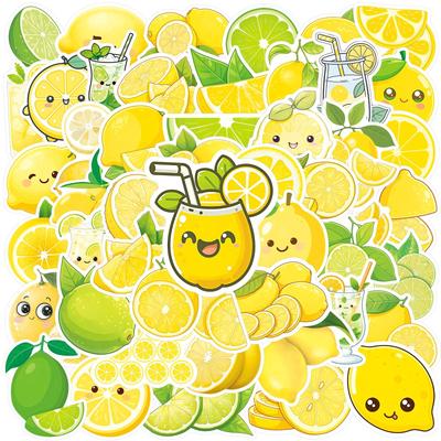 50Pcs/Set Lemon Series 02 Stickers DIY Fashion Waterproof Doodle Decals Stickers