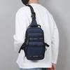 Casual Multi Pockets Men Chest Bag Shoulder Bag Multifunction Sports Message Bag Solid Color Cloth Crossbody Bag Travel