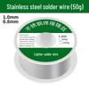 Wear-resistant Rosin Core 6337 Tin Solder Wire, Small Roll, 50g, 0.8mm & 1.0mm, Leaded