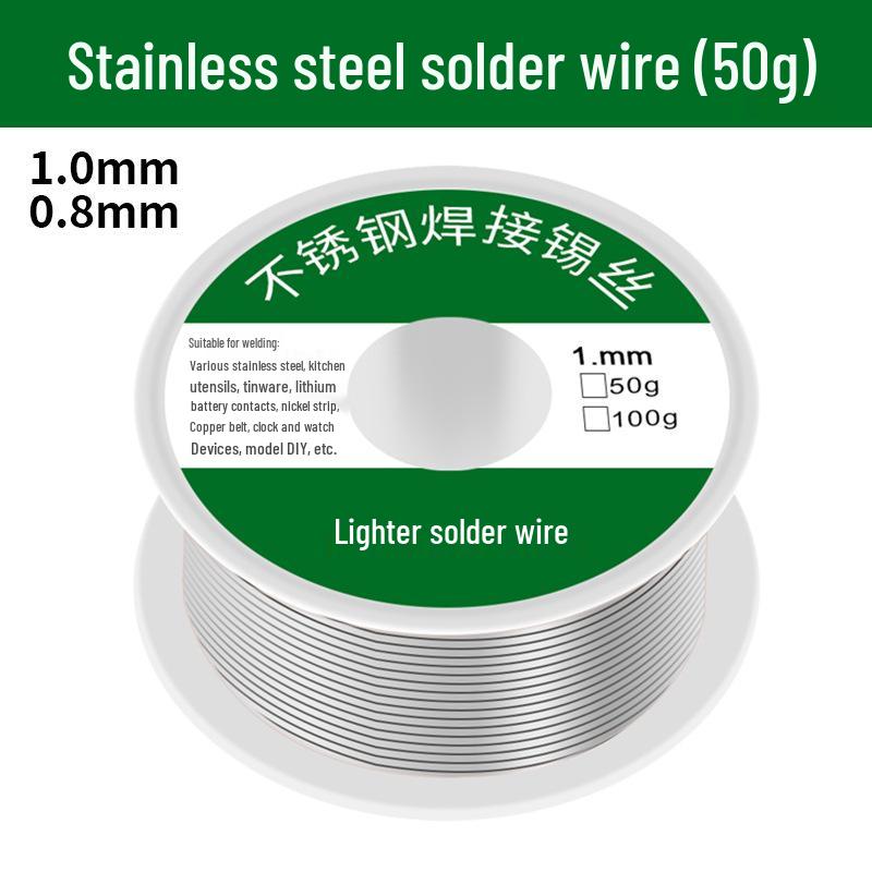 Wear-resistant Rosin Core 6337 Tin Solder Wire, Small Roll, 50g, 0.8mm & 1.0mm, Leaded
