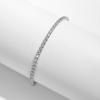Bracciale Tennis Scintillante in Argento Sterling 925 con Zirconia Cubica Rotonda Placcato Platino per Donne Gioielli Raffinati Regalo