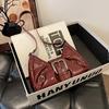Vintage Street Style Pu Shoulder Bag With Magnetic Closure For Daily Use