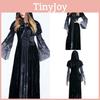 Enchanting Halloween Vampire Long Dress For Witches Perfect For Role-playing Events