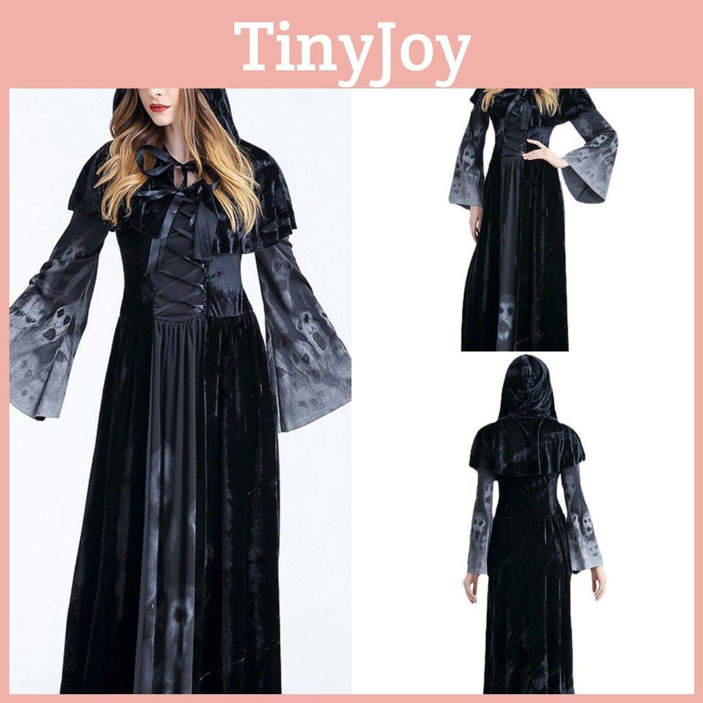 Enchanting Halloween Vampire Long Dress For Witches Perfect For Role-playing Events