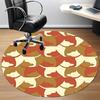 1pc Dogs Pattern Office Round Area Rug, Indoor Mat Suitable For Office, Under Office Chairs Bedroom Living Room Home Decor, Room Deco 103