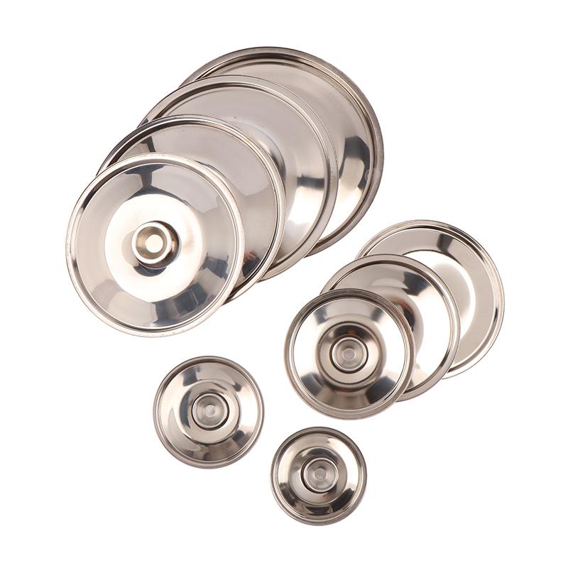 10-26Cm Round Pot Lid Thicken Stainless Steel Saucepan Cover Replacement Universal Kitchen Food Lid Kitchen Supplies
