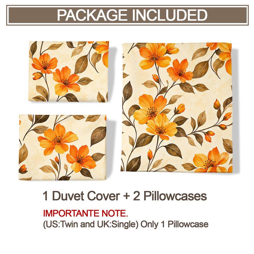 Floral Duvet Cover Set Botanical Garden Bedding Set Soft Microfiber Digital Print Quilt Cover Home Bedroom Decor