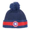 Captain America Unisex Adult Logo Pom Pom Beanie