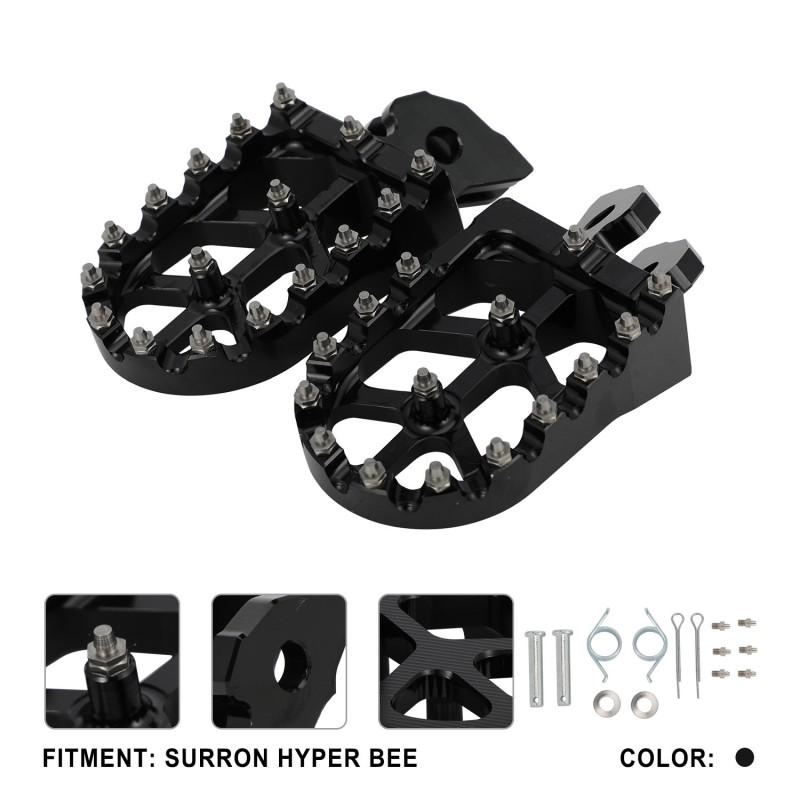 Aluminum Alloy Non-Slip Foot Pegs SURRON Hyper Bee Electric Dirt Bike Aftermarket Upgrade