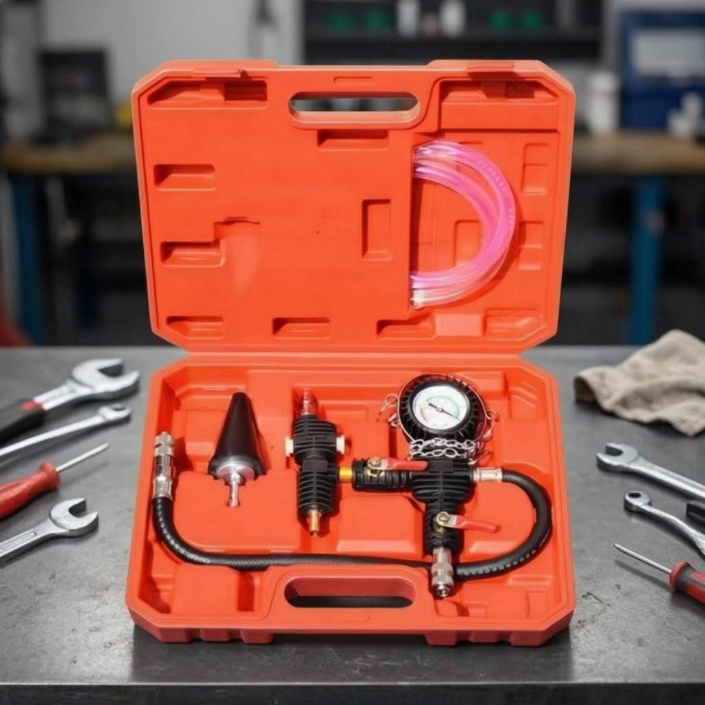 Coolant Replacement Tool Transparent Vacuum Filler with Carrying