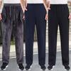 Men's Thickened Warm Straight-Leg Casual Trousers for Autumn and Winter Sports Trousers
