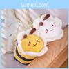 Cute Bee Flower Plush Toy Cartoon Children Accompany Cushion Holiday Gift Doll