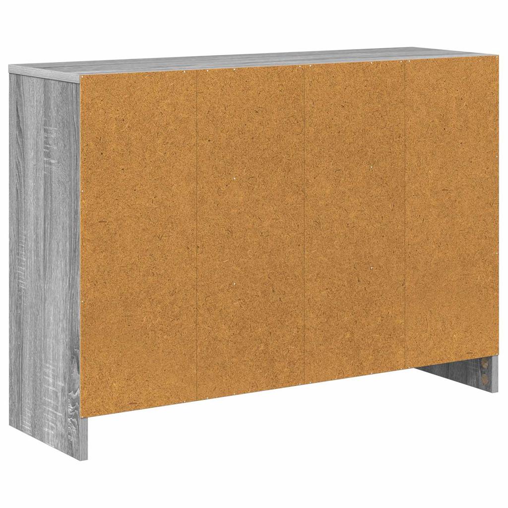 Sideboard with Drawers Grey Sonoma 88.5 X 27.5 X 63.5 Cm