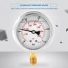 Metal Pressure Gauge 0-250Bar 3750PSI 0-600Bar 8500Psi 1/4" 63mm Dial Hydraulic Water Pressure Gauge manometer pressure measure