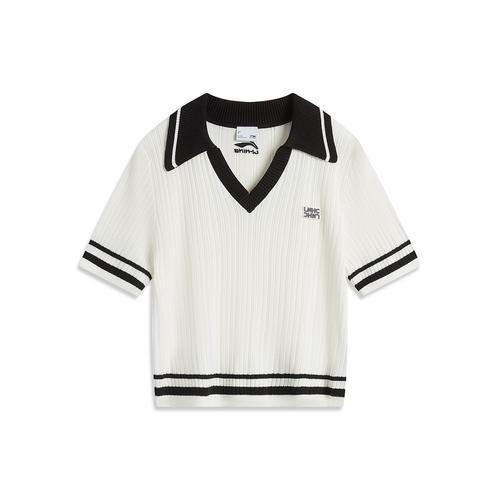Li Ning LiNing Спортивная коллекция для жизни Вязаные изделия Женские Цвет слоновой кости AMBV302-1 EU XS белый