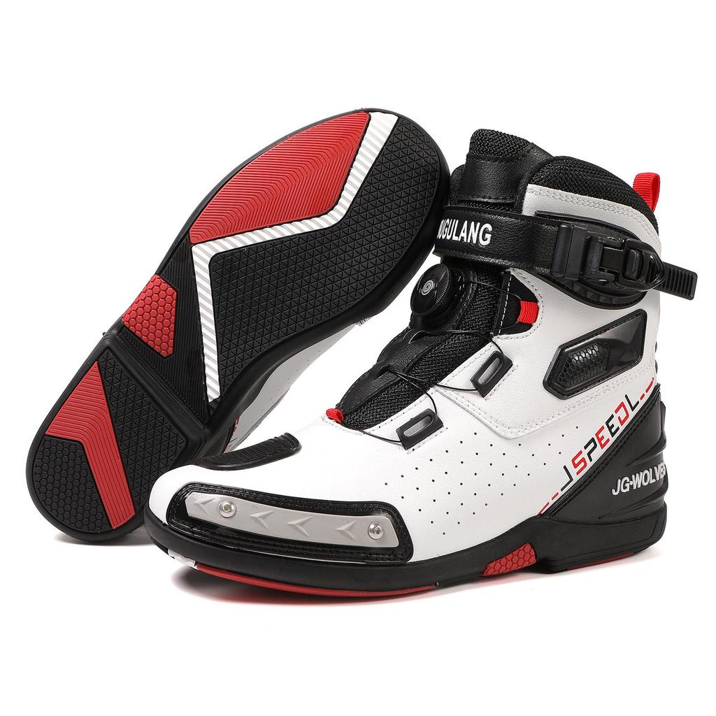 Breathable Non-Slip Motorcycle Riding Boots - Large Size Touring & Racing Protective Shoes