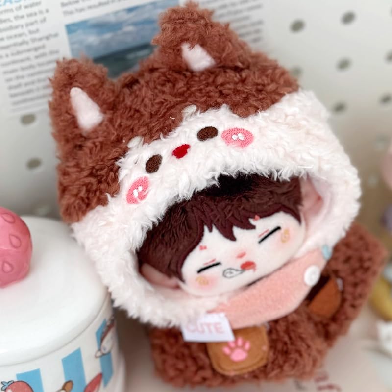 Fluffy animal costume for 10cm squirrel stuffed animal costume accessories otaku doll mascot kpopdoll costume [used]