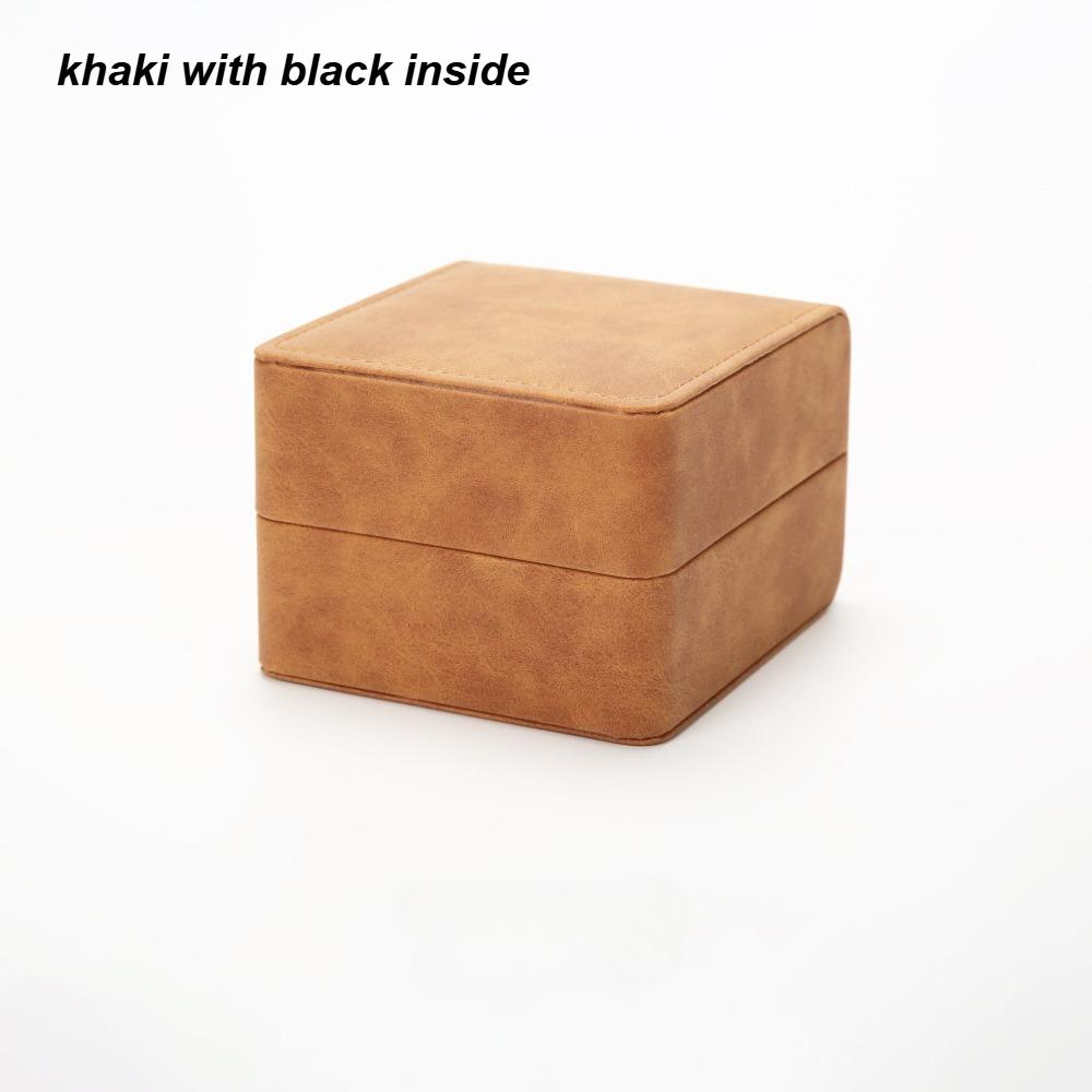 PU Leather Car Line Watch Box Flip Cover Watch Storage Box Jewelry Packaging Display Box Portable Gift Watch Box