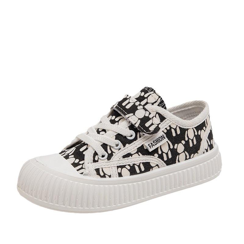 New Children's Comfortable Wear-resistant Non-slip Casual Canvas Low-top Sneakers