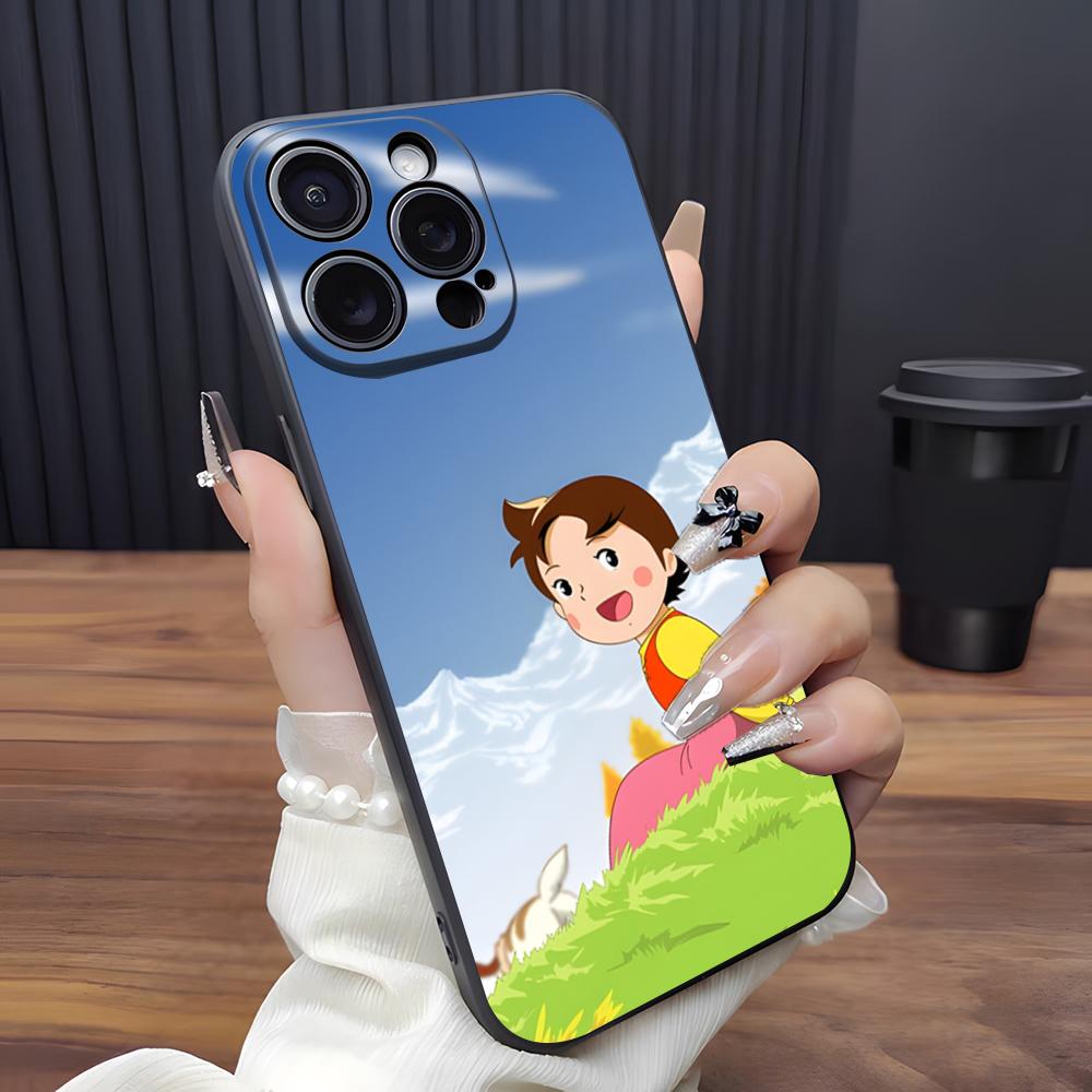 H-Heidi C-Cartoon Phone Case For IPhone 17 Pro Max 15 Pro 16 14 Plus 12 13 Mini 11 Pro Shockproof Soft Cover