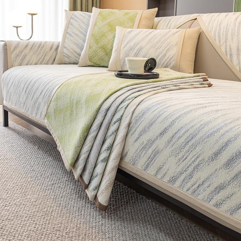 New Style Sofa Cushion Four Seasons Universal Simple Modern Non-slip Chenille Little Fresh Sofa Cushion Color Soft Sofa Cover