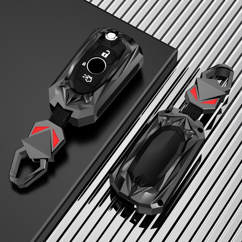 2 3 Buttons Metal Car Key Cover Fob Case Shell For Opel Astra K Vauxhall For Buick Verano Gt Excelle