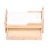 1:12 Mini Dollhouse Bed Birch Miniature Furniture Doll House Decoration Accessories Burlywood