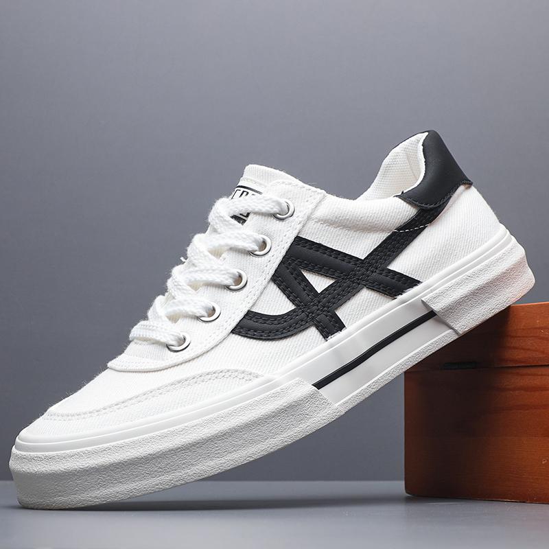 

Fashion 2025 Men Canvas Shoes Fashion Sneakers Comfortable Flats Outdoor Male Sport Shoes Breathable Spring Summer Sneaker Shoes SS25822 44 белый