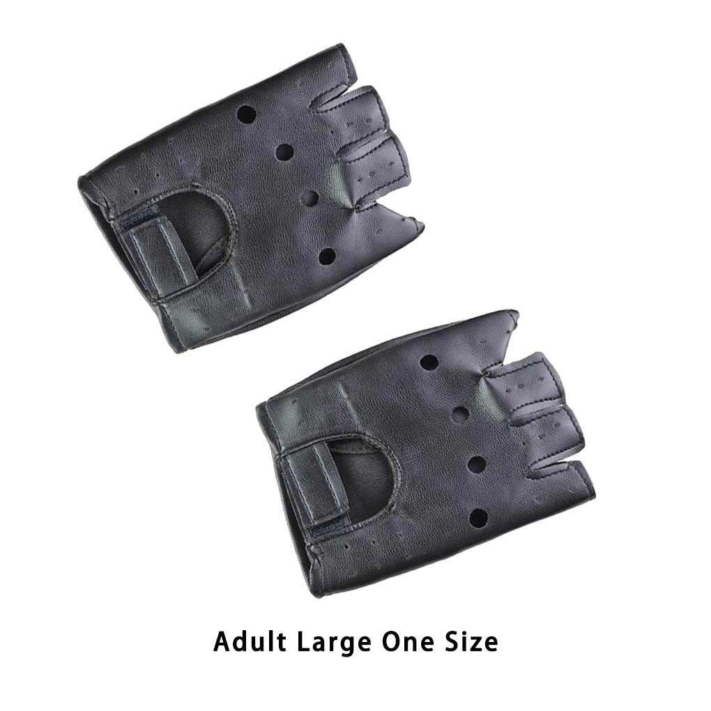 2 Stück Herren Leder Halbfingerhandschuhe Theatralisches Spezialdesign Coole Fingerlose Fäustlinge Bequemer Handschuh Weihnachten