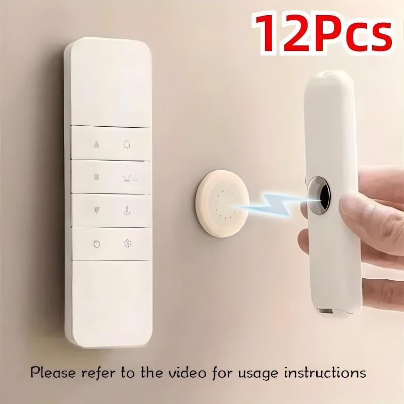 3/6/12pcs Magnetic Remote Control Holder Wall Mount Hook AC Air Conditioner Controller Storage Organizer Magnetic Sticker Home Gadget Stick On Hanger