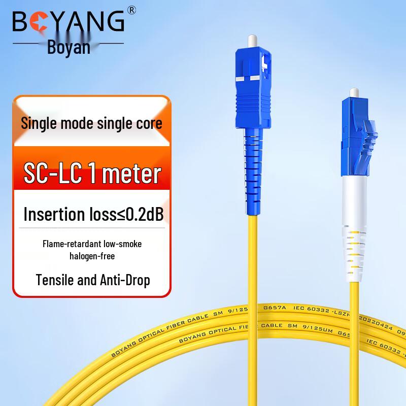 Boyang Telecom-Grade Single-Mode Fiber Optic Patch Cord