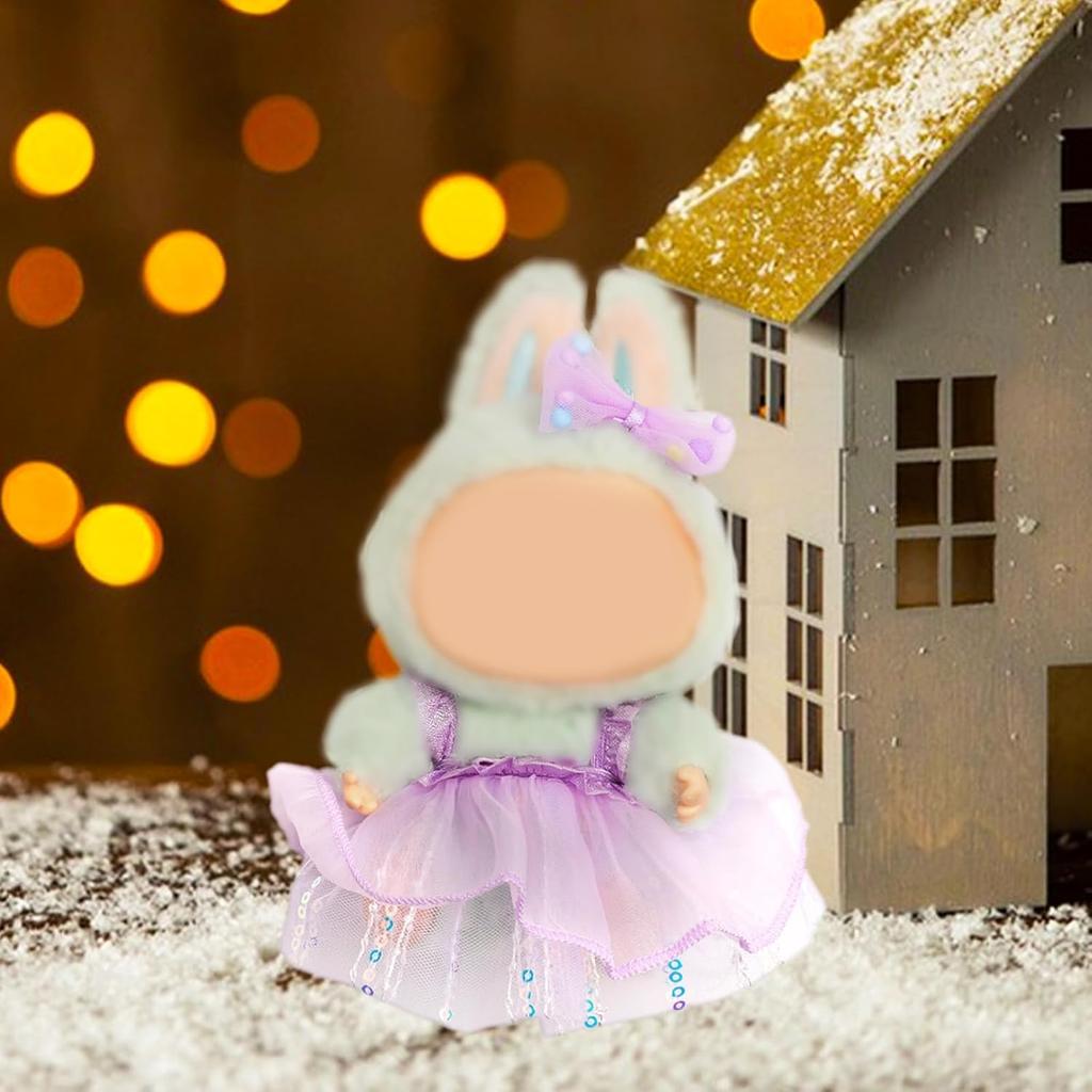Ruokey Plush Toy Clothes (Clothes Only) 15cm 17cm Plush Doll Clothes Doll Outfit Cute Costume Dress Up DIY Accessory Doll Suit Jumpsuit Photo Path