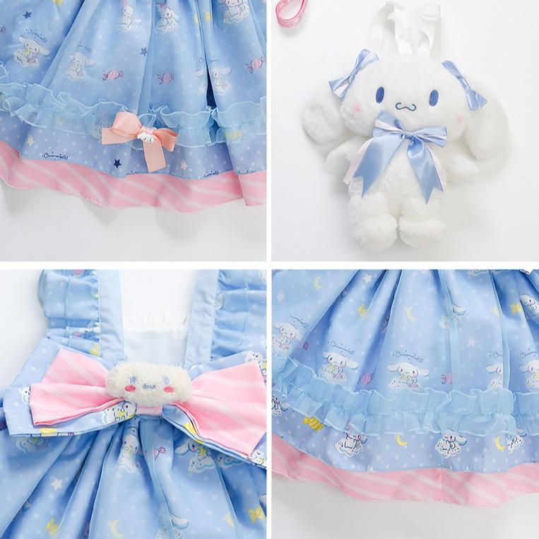 Abito da Principessa Lolita Melody da Ragazza Abito Estivo con Spalline Gonna a Sbuffo Ragazza Baoyu Guigou Abito Dolce