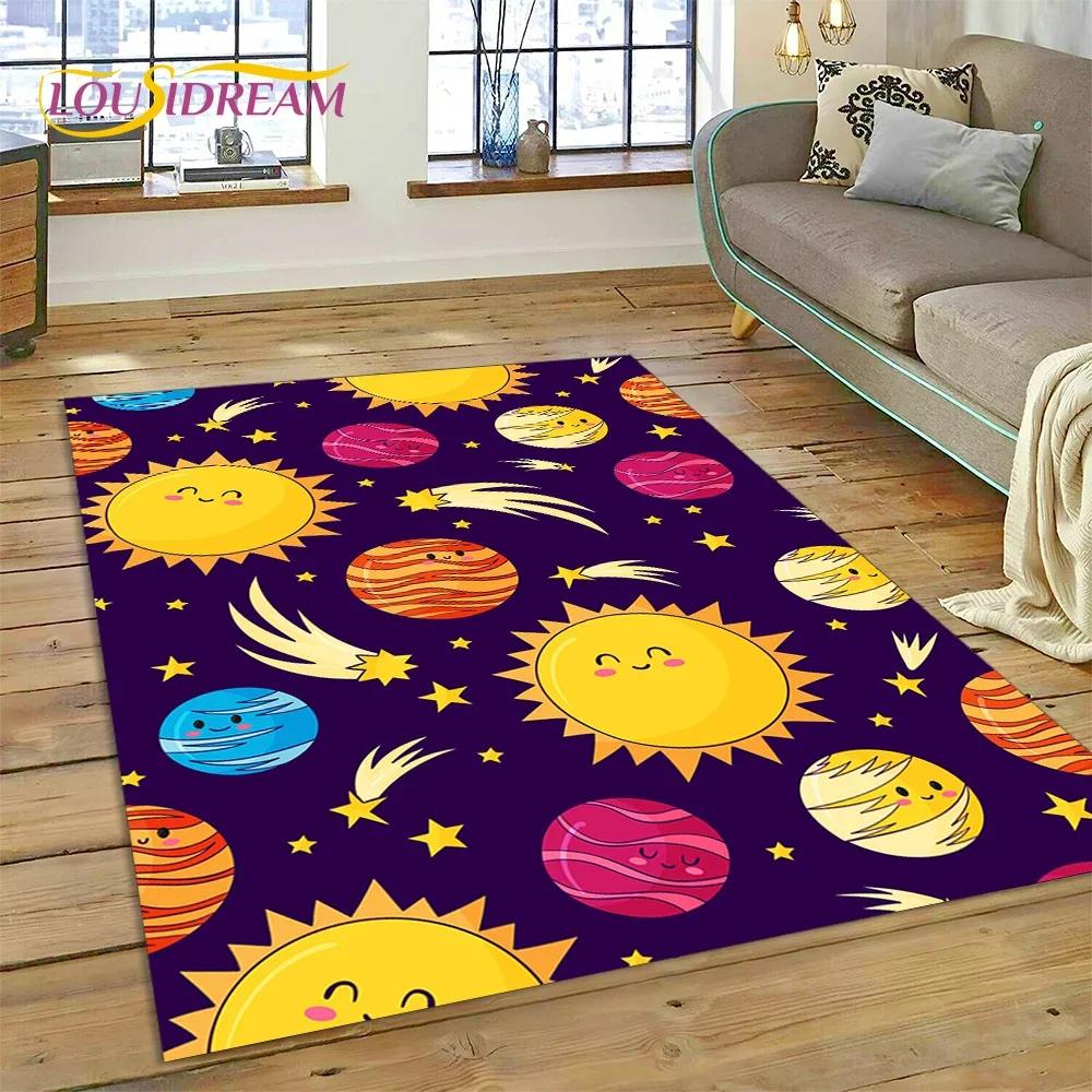 Mystic Tarot Sun Moon Mandala Area Rug – Spiritual Art Carpet for Bedroom or Living Room – Non-Slip Magic Floor Mat, Home Decor