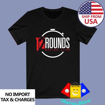 12 Rounds Boxclub Fitnessstudio Herren Schwarz Größe S bis 3XL