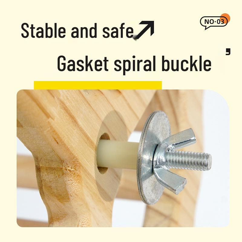 Parrot Budgie Treadmill Toy: Rotating Pirate Ship with Swing Ladder for Boredom Relief & Claw Grinding.