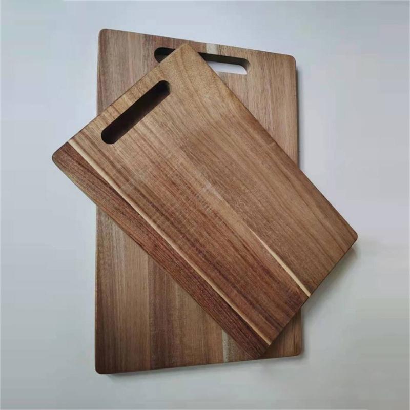 Planche à Découper en Bois d'Acacia Pour une Préparation Alimentaire Sûre Double Face Planche à Découper Naturelle en Bois Essentiel de Cuisine
