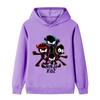B1172 Bambini Ragazzi Ragazze NINJA KIDZ Anime Stampato Casual Outdoor Felpa con Cappuccio a Maniche Lunghe