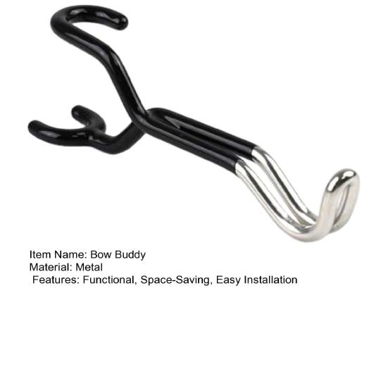 Bow Buddy In Car Vehicle Headrest Post Bow Holder Space-Saving Archery Bow Rack for Cars Trucks SUVs Hunting Outdoor Sports