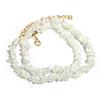 1 Strand 43cm Irregular Gravel Bead Choker Necklace Natural Stone Crystal Necklace Lobster Clasp Chain For Women Jewelry Gift